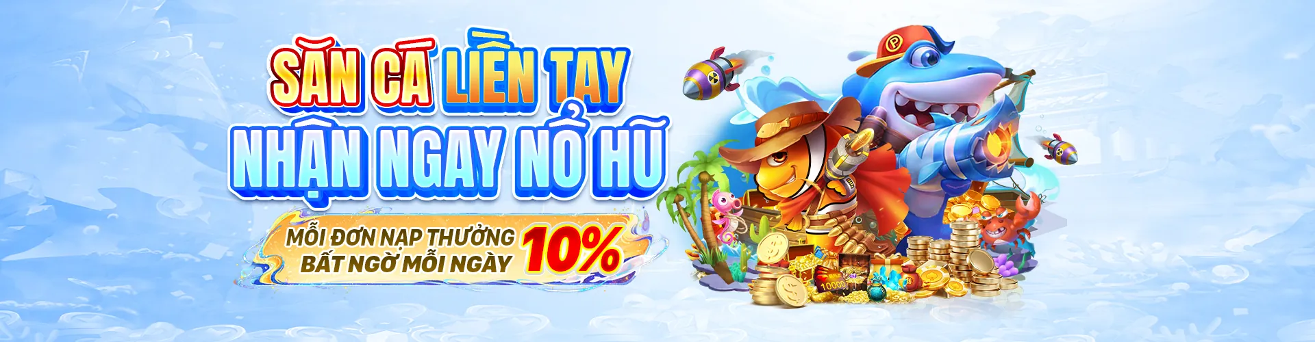 Hình ảnh game bắn cá trực tuyến với người chơi đang áp dụng chiến lược